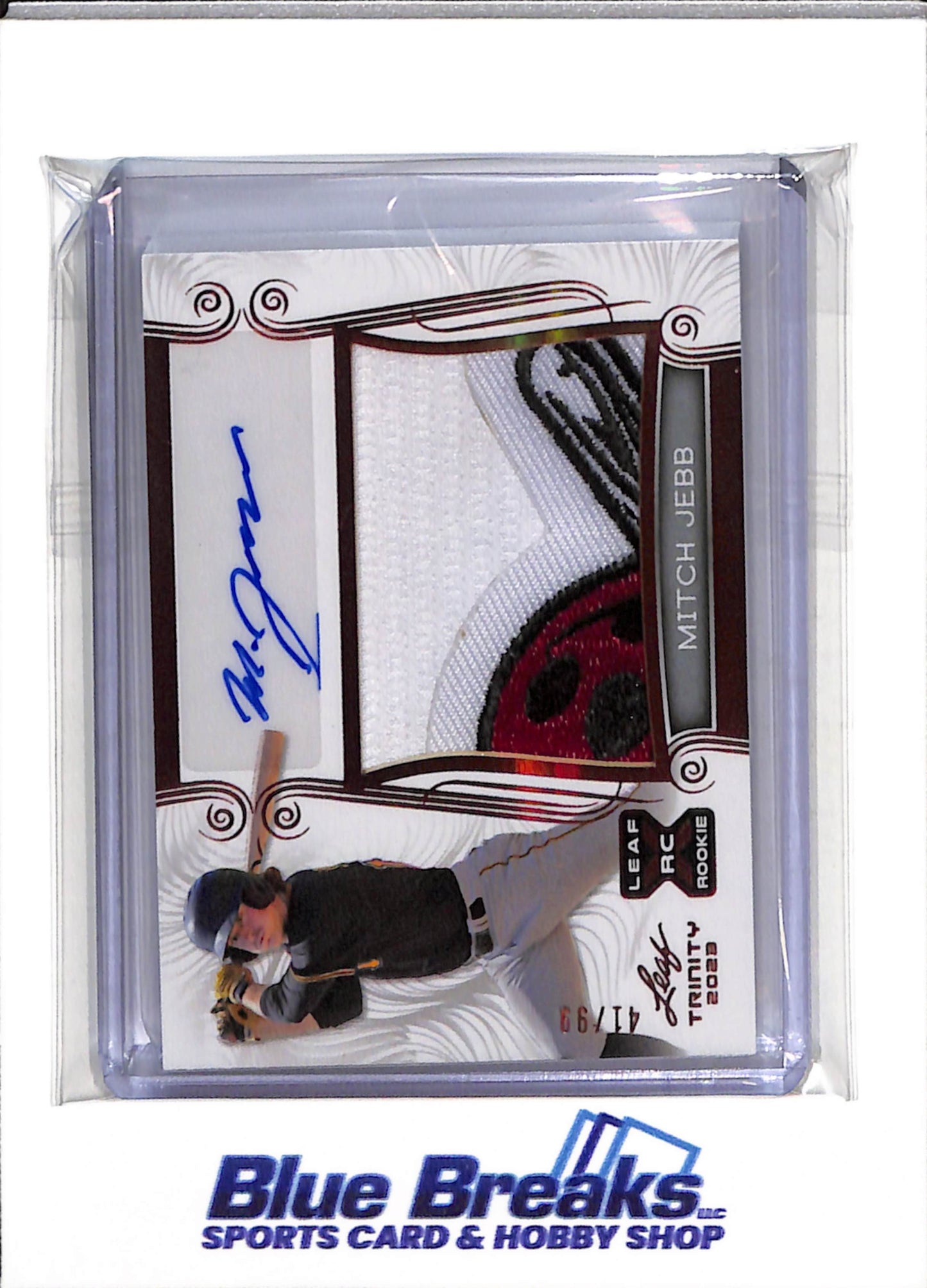 2023 Leaf - Trinity - Rookie Card - Auto - Mitch Jebb - 41/99 - #PA-MJ1 - Baseball - Pirates - drop