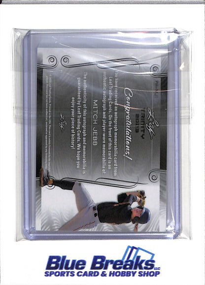 2023 Leaf - Trinity - Rookie Card - Auto - Mitch Jebb - 41/99 - #PA-MJ1 - Baseball - Pirates - drop