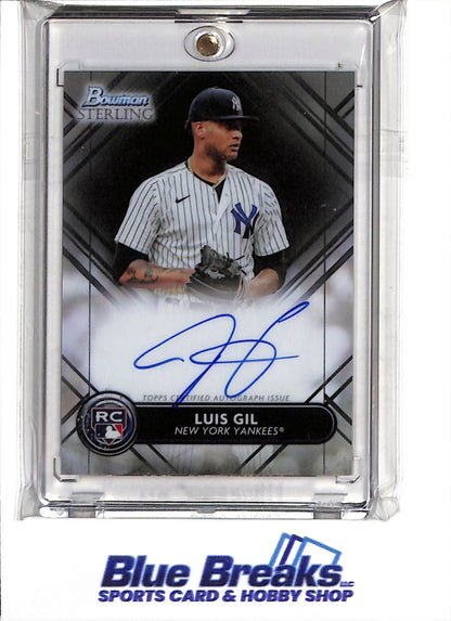 2022 Topps - Bowman Sterling - Rookie Card - Auto - Luis Gil - #RA-LG - Baseball - Yankees - drop