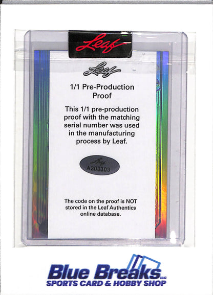 2023 Leaf - Metal - Noble - Red Auto - Pre-Production Proof - Walbert Urena - 1/1 - #A203303 - Baseball - Angels - drop