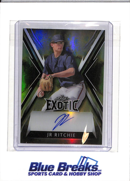 2023 Leaf - Exotic - Auto - JR Ritchie - #BA-JRR - Baseball - Braves - drop
