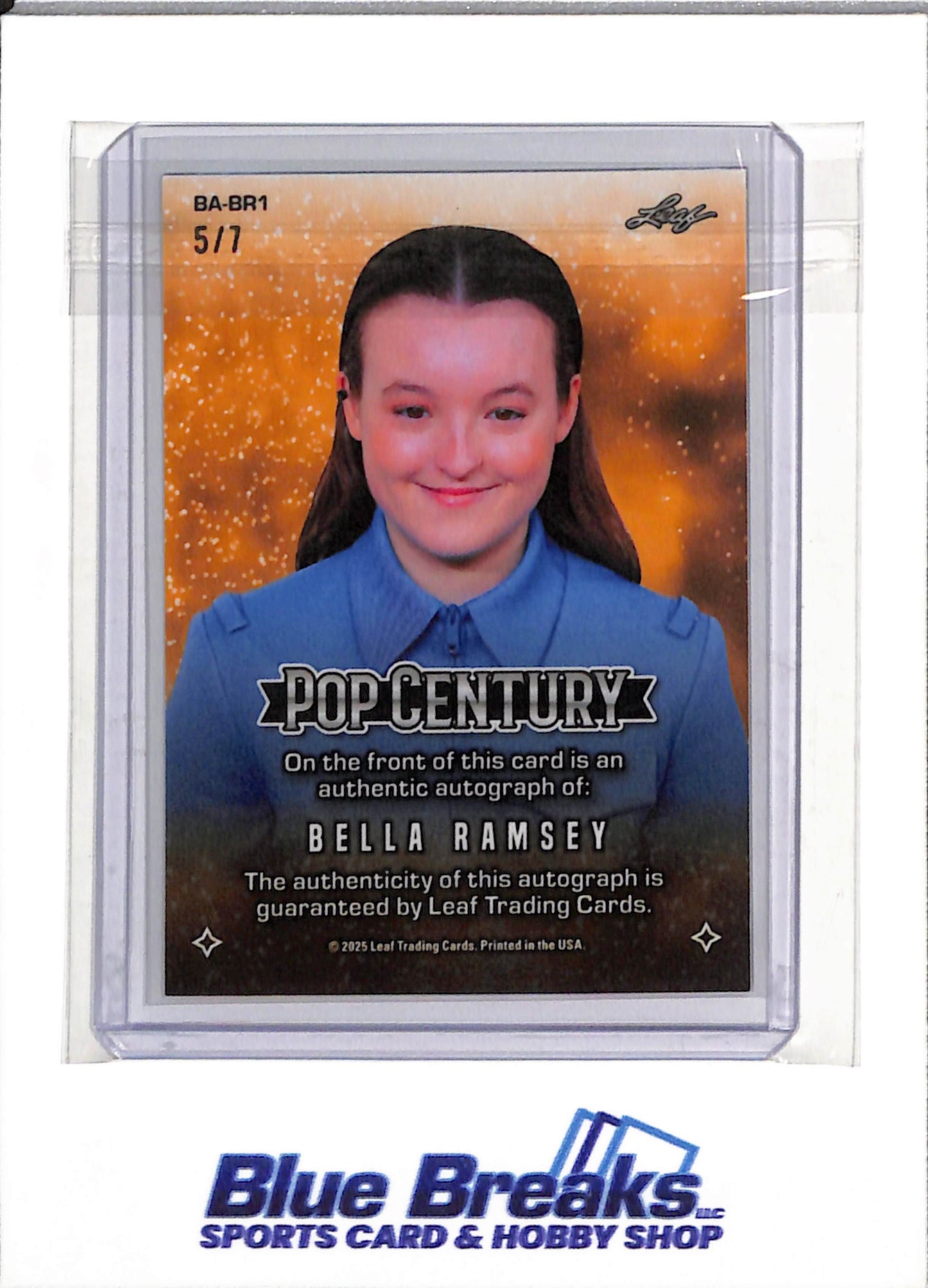 2025 Leaf Trading - Pop Century - Bella Ramsey - 5/7 - #BA-BR1 - drop