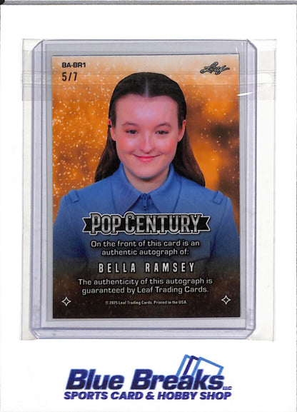 2025 Leaf Trading - Pop Century - Bella Ramsey - 5/7 - #BA-BR1 - drop