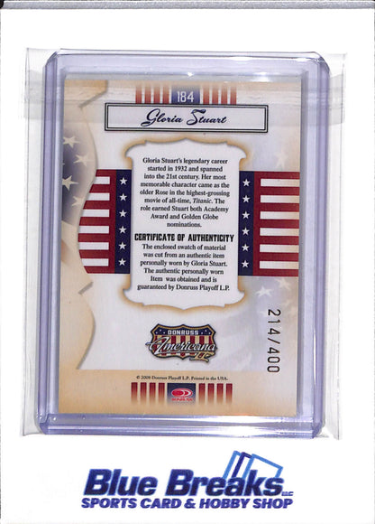 2008 Donruss - Americana - Gloria Stuart - 214/400 - #184 - drop