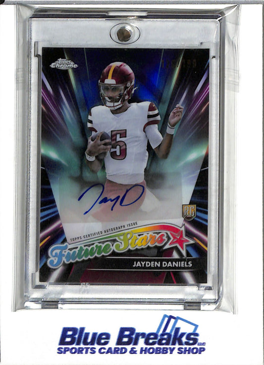 2024 Topps Chrome - Future Stars - Auto - Rookie Card - Jayden Daniels - 120/199 - RC - #FSA-JD - Football - Commanders