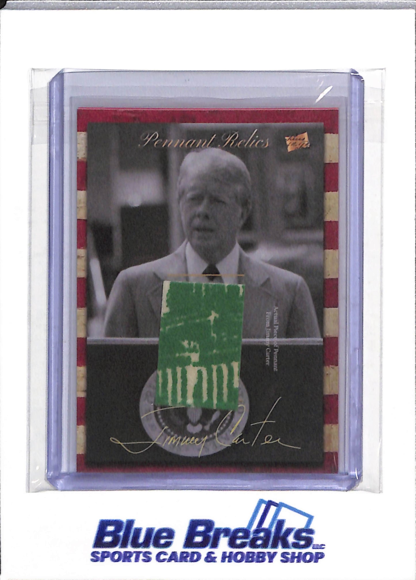 2018 The Bar - Pieces of the Past - Pennant Relics - Jimmy Carter - #PNRH-JC - drop