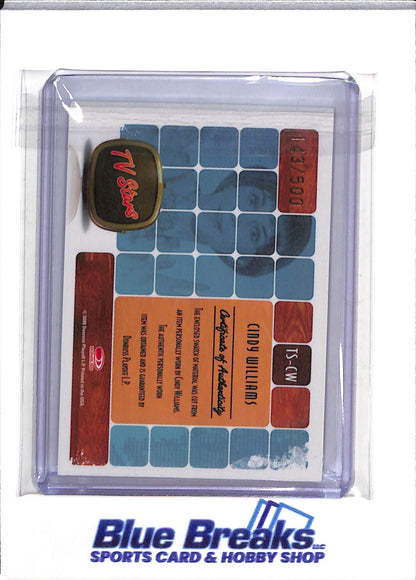 2008 Donruss - TV Stars - Americana - Relic - Cindy Williams - 143/500 - #TS-CW - drop