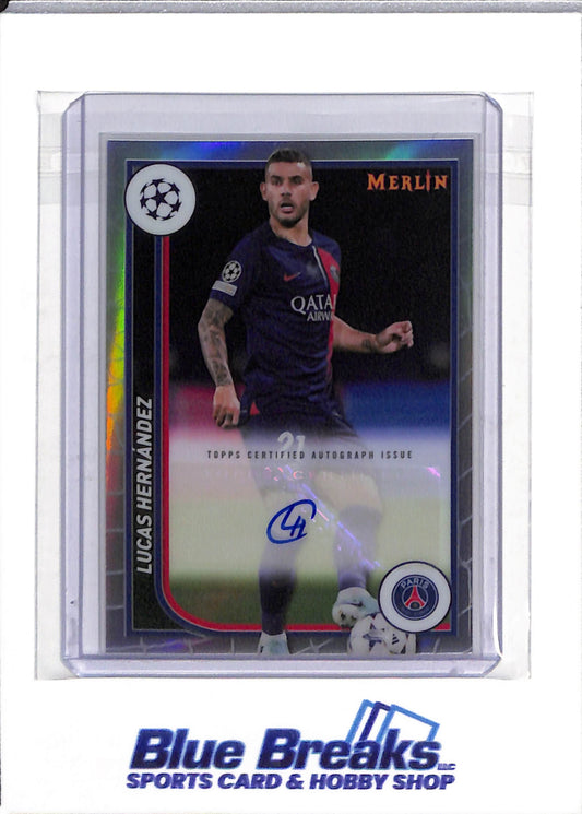 2024 Topps - Merlin - Auto - Lucas Hernandez - #AU-LH - Soccer - Saint-Germain