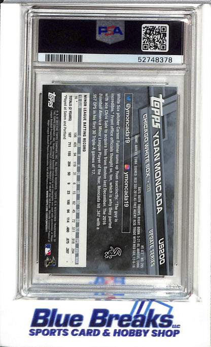 2017 Topps - Update - Glove Closed - Rookie Card - Yoan Moncada - PSA10 - #US200 - Baseball - White Sox - drop