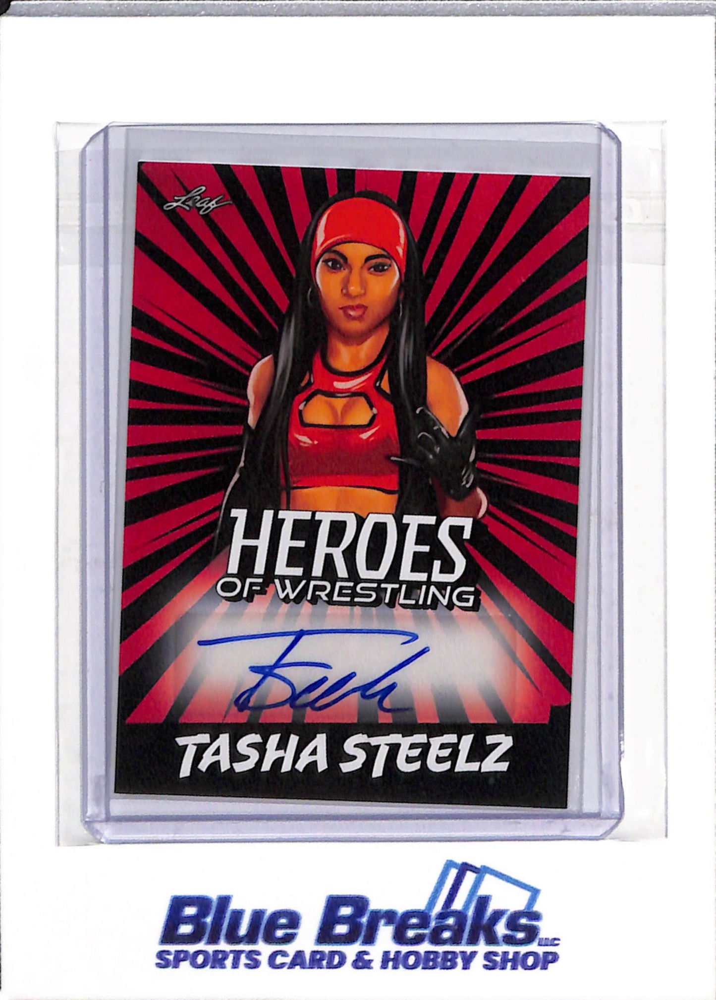 2023 Leaf - Heroes of Wrestling - Auto - Tasha Steelz - #BA-TS1 - drop