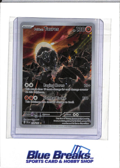 2023 Pokemon - Paldea Evolved - Illustration Rare Holo - Paldean Tauros - #218/193 - drop