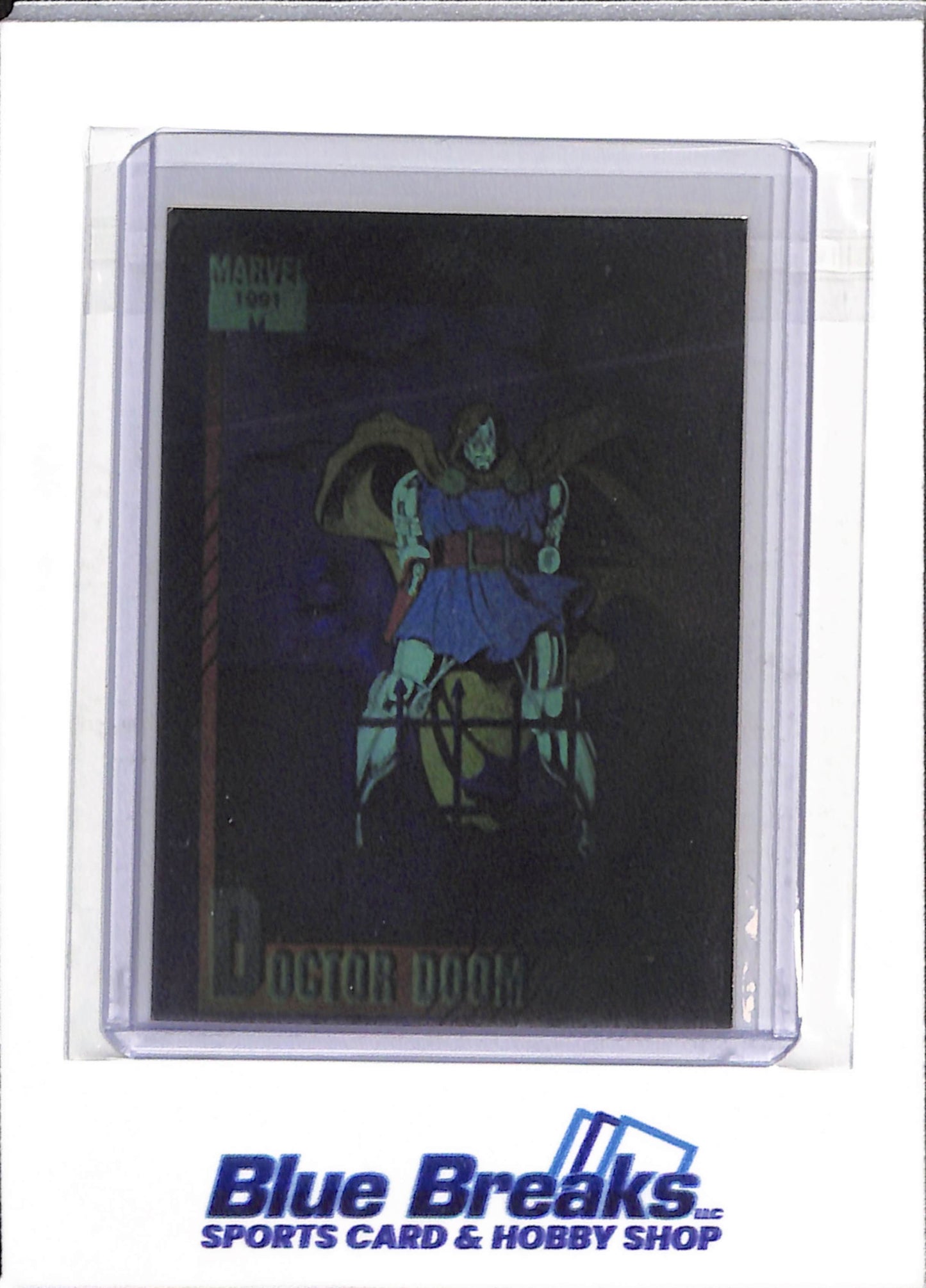 1991 Marvel - Super Villains - Hologram - Doctor Doom - #H-4 - drop