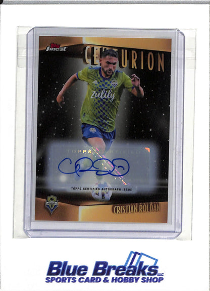 2022 Topps - Finest - Auto - Centurion - Cristian Roldan - 064/100 - Soccer - Sounders - drop