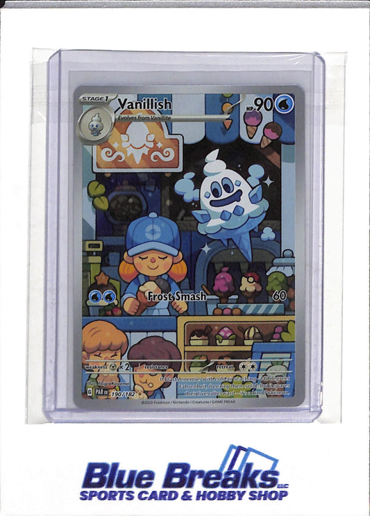 2023 Pokémon - Paradox Rift - Illustration Rare Holo - Vanillish - #190/182