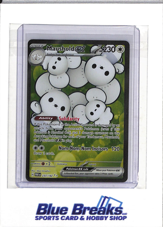 2023 Pokémon - Paradox Rift - Illustration Rare Foil - Maushold ex - #233/182
