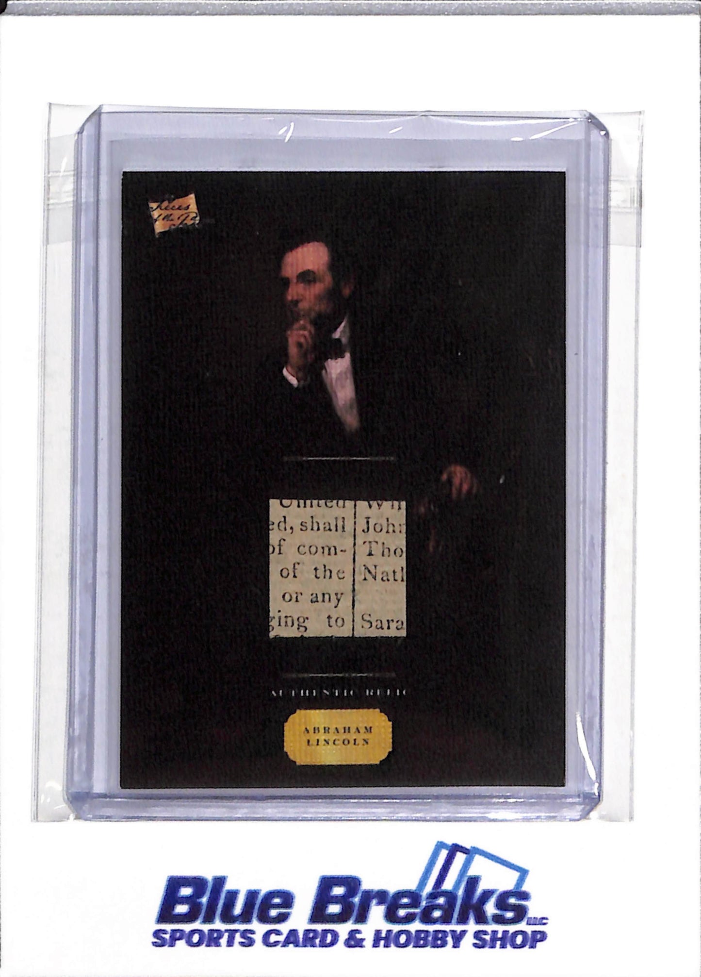 2023 Pieces of the Past - Relic - Abraham Lincoln - #Canvas-AL - drop