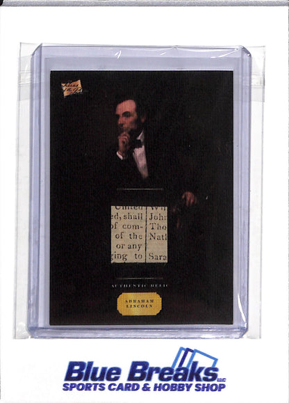 2023 Pieces of the Past - Relic - Abraham Lincoln - #Canvas-AL - drop