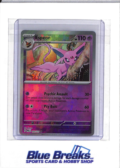 2025 Pokemon - Prismatic Evolution - Foil - Espeon - #033/131 - drop
