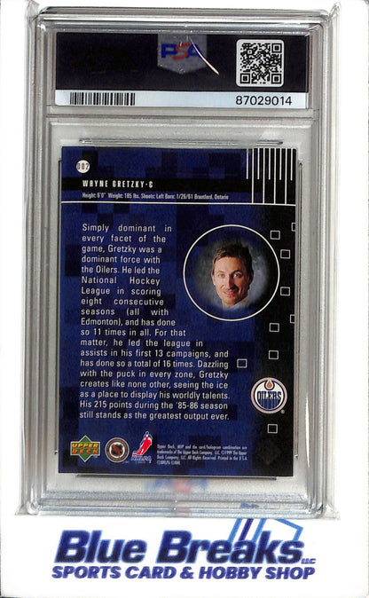 1998 Upper Deck - MVP - Dynamics - Wayne Gretzky - PSA6 - #D02 - Ice Hockey - Oilers - drop