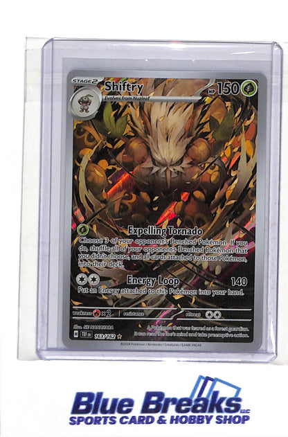 2024 Pokemon - Temporal Forces - Illustration Rare Holo - Shiftry - #163/162 - drop
