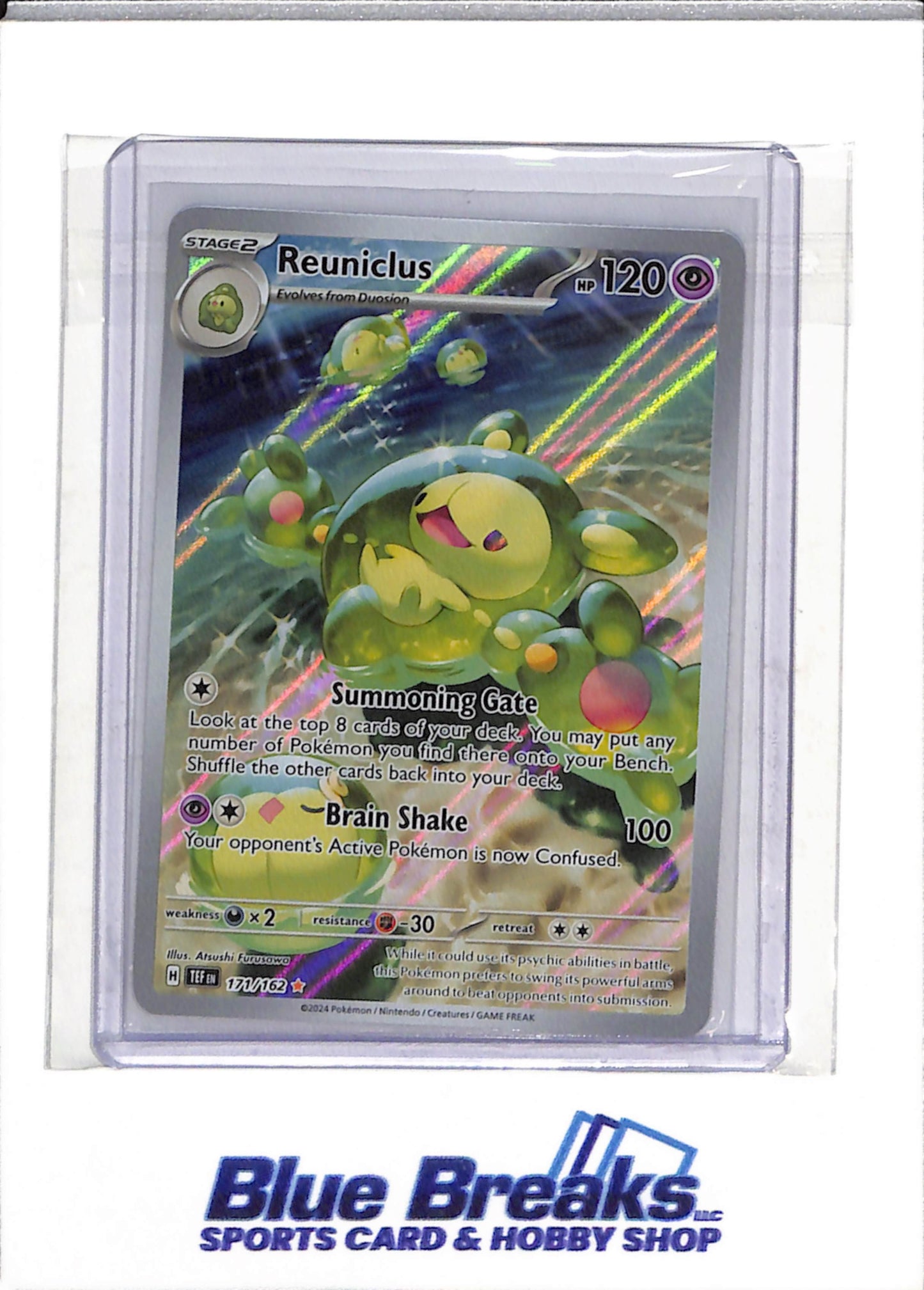 2024 Pokemon - Temporal Forces - Illustration Rare Holo - Reuniclus - #171/162 - drop