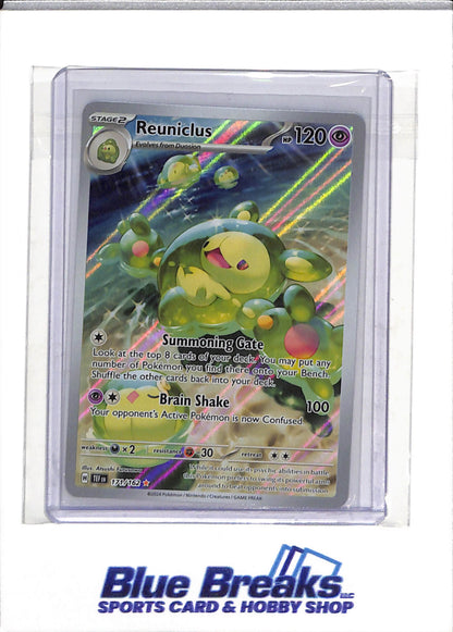 2024 Pokemon - Temporal Forces - Illustration Rare Holo - Reuniclus - #171/162 - drop