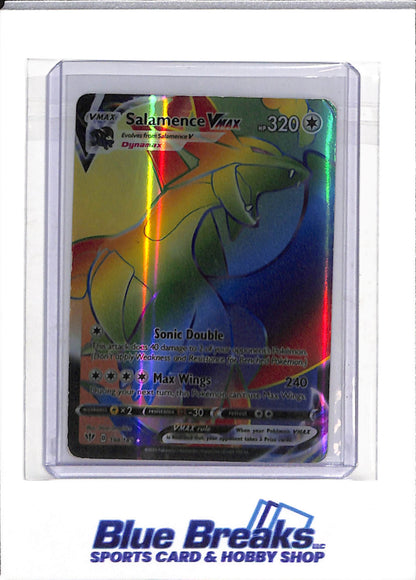 2020 Pokemon - Darkness Ablaze - Illustration Rare Holo - Salamence VMax - #194/189 - drop