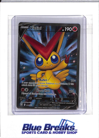2021 Pokemon - Battle Styles - Illustration Rare Foil - Victini V - #144/163 - drop