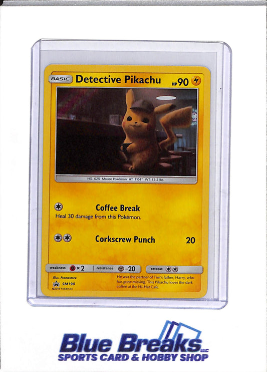 2019 Pokémon - Black Star Promo - Detective Pikachu - #SM190