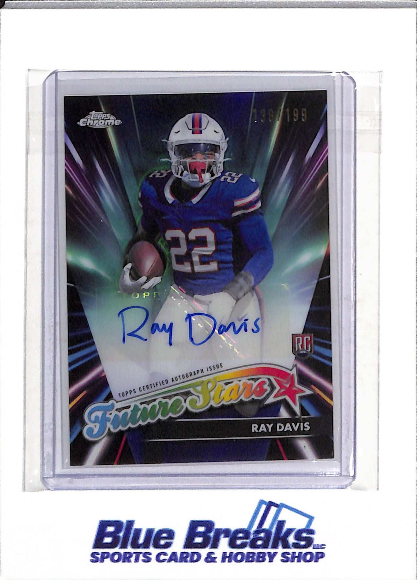 2024 Topps - Chrome - Future Stars - Auto - Rookie Card - Ray Davis - 138/199 - #FSA-RD - drop