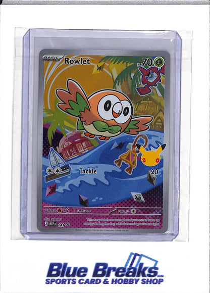 2026 Pokemon - First Partner - 30th Anniversary - Black Star Promo - Holo - Rowlet - #043 - drop
