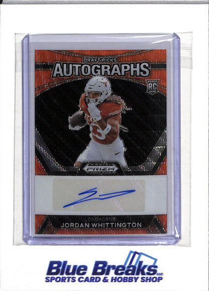 2024 Panini - Prizm - Draft Picks - Autographs - Orange Foil - Jordan Whittington - #DPA-JWN - Football - Longhorns - drops