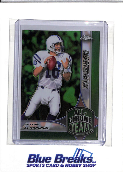 2024 Topps - All-Chrome Team - Green Foil - Peyton Manning - 43/99 - #ACT-1 - Football - Colts - drop