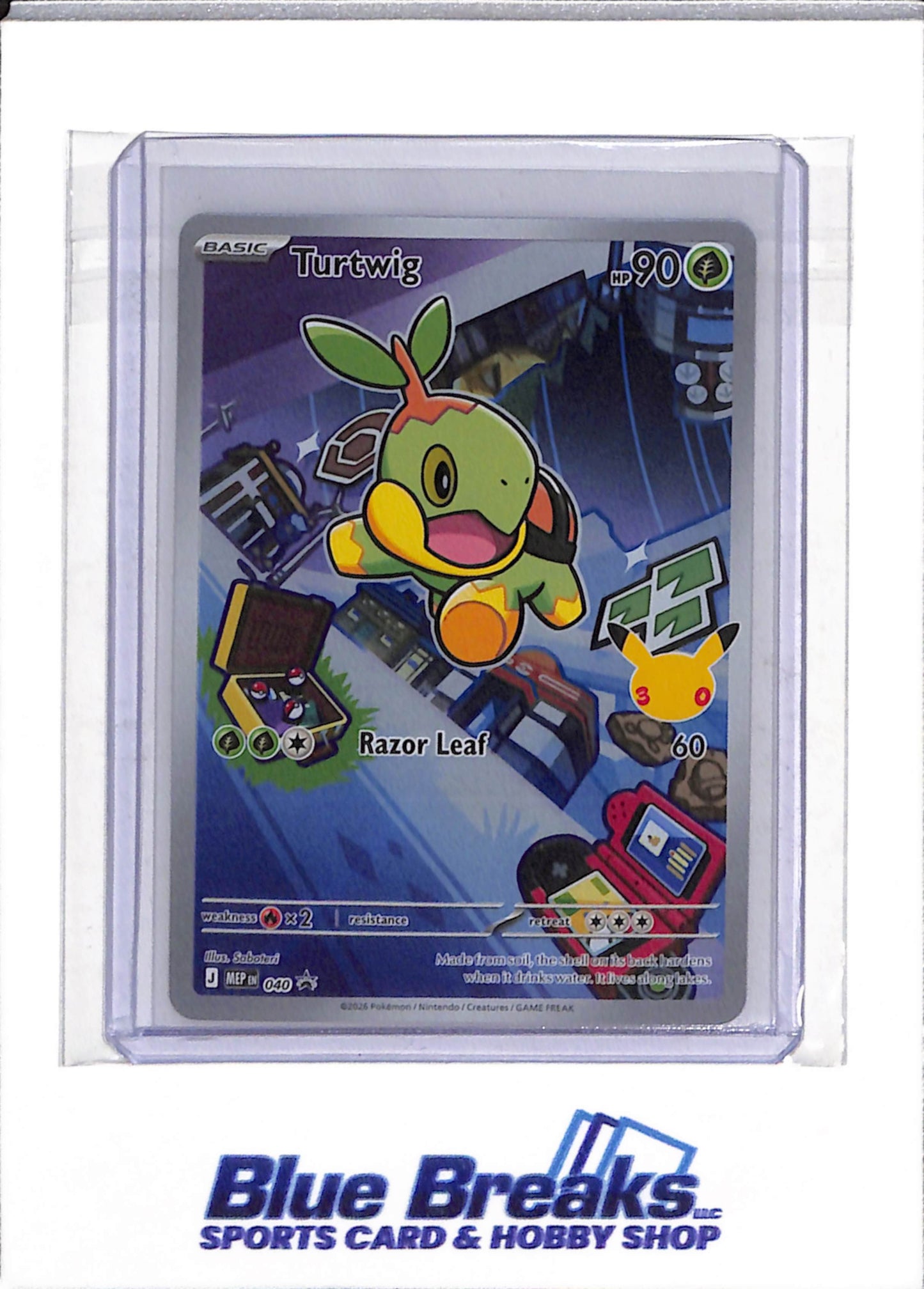 2026 Pokemon - First Partner - 30th Anniversary - Black Star Promo - Holo - Turtwig - #040 - drop