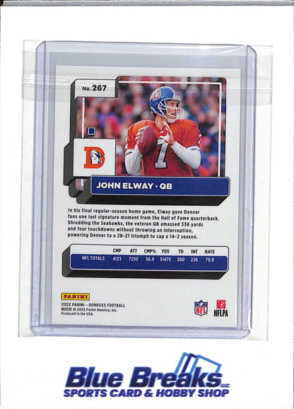 2022 Panini - Donruss - Silver Border - John Elway - #267 - Football - Broncos - drop