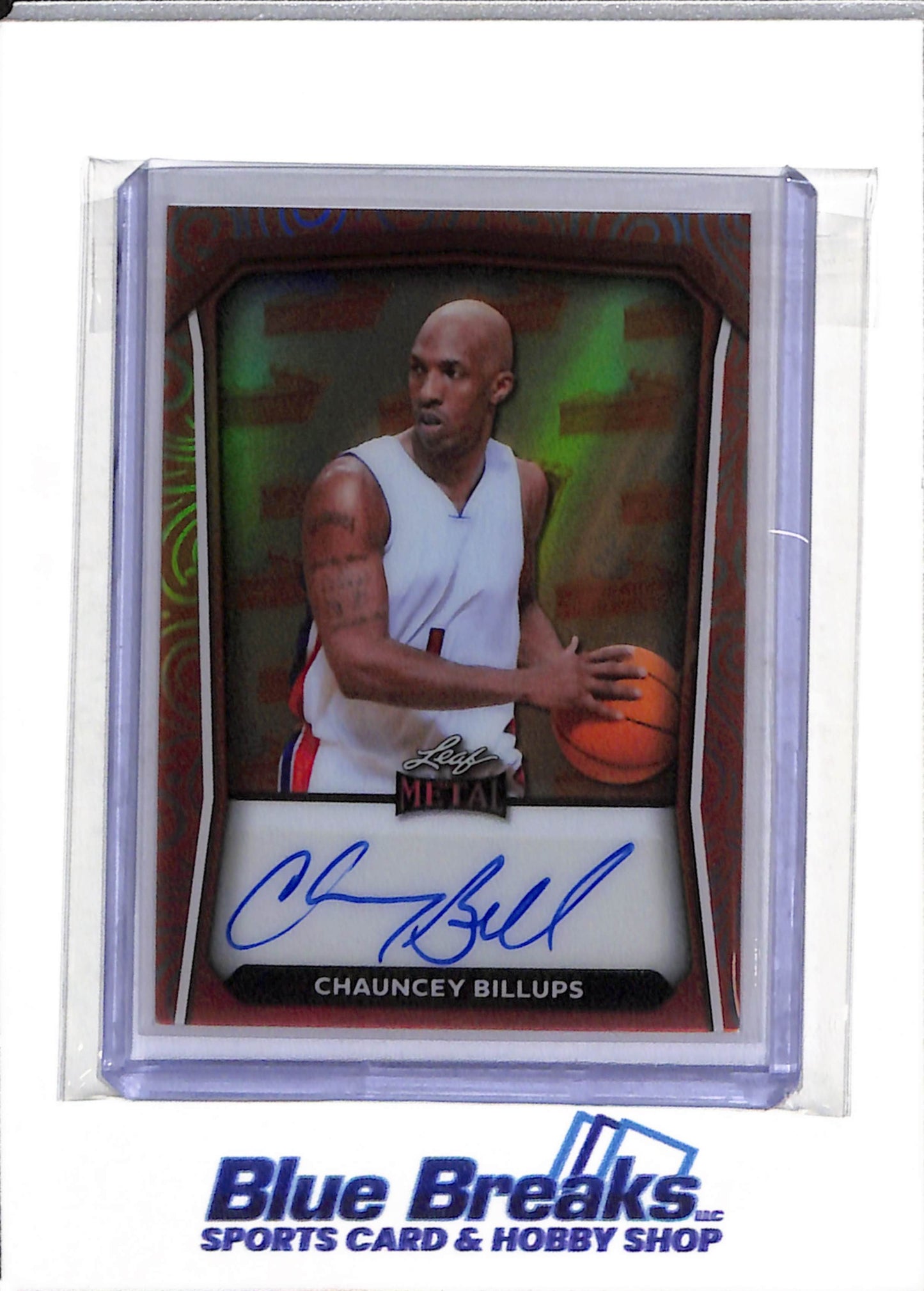 2024 Leaf - Metal - Orange - Pumpkin Pie - Chauncey Billups - 2/3 - #TA-CB2 - Basketball - Trail Blazers - drop