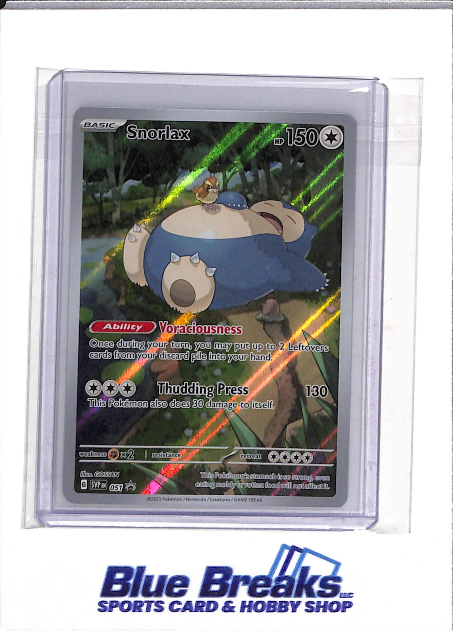 2023 Pokemon - Black Star Promo - Scarlet & Violet - Illustration Rare Holo - Snorlax - #051 - drop