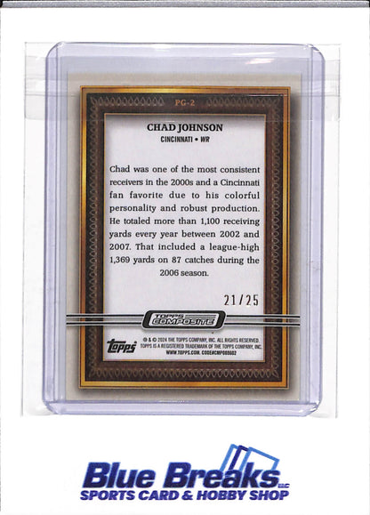2024 Topps - Composite - Gallery - Chad Johnson - 21/25 - #PG-2 - Football - Bengals - drop