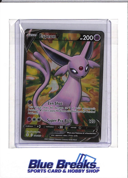 2021 Pokemon - Evolving Skies - Illustration Rare Foil - Espeon - #179/203 - drop