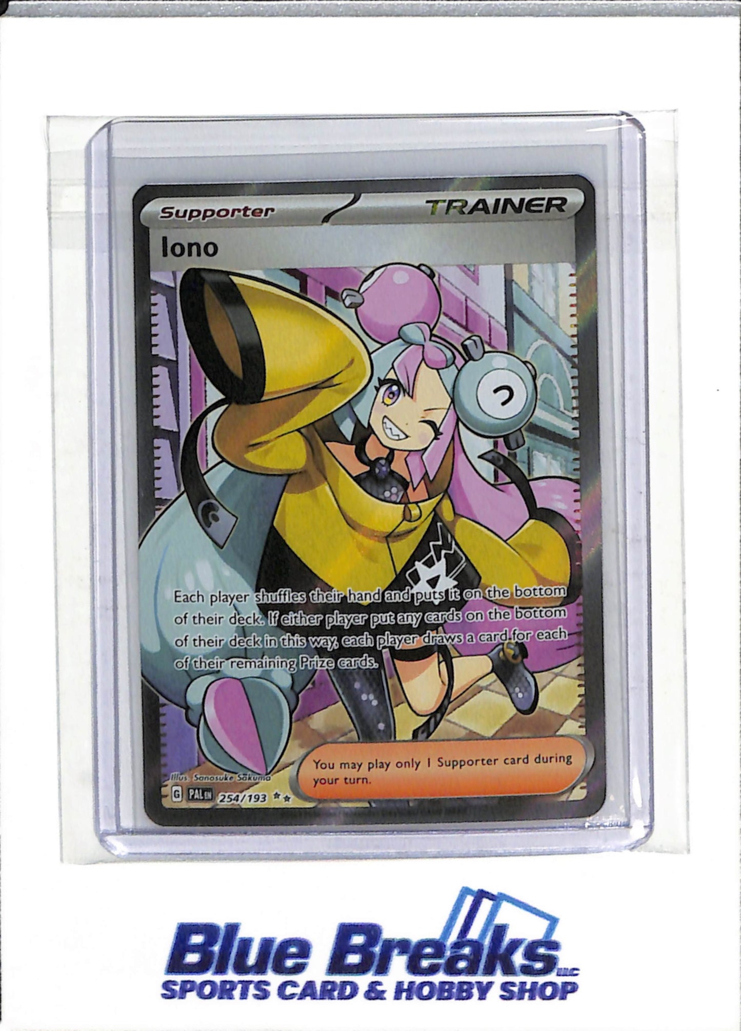 2023 Pokemon - Paldea Evolved - Illustration Rare Foil - Iono - #254/193 - drop