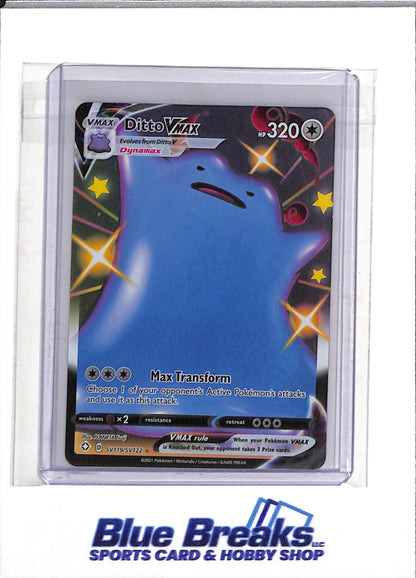 2021 Pokemon - Shining Fates - Shiny Vault - Special Illustration Foil - Ditto VMax - #SV119/SV122 - drop