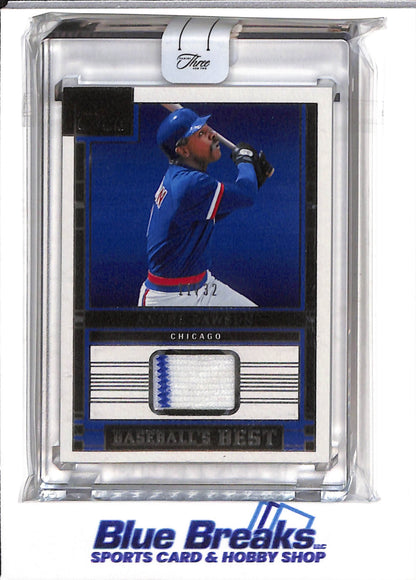 2024 Panini - Three and Two - Relic - Baseballs Best - Andre Dawson - 11/32 - #BBM-AD - Baseball - Cubs - drop