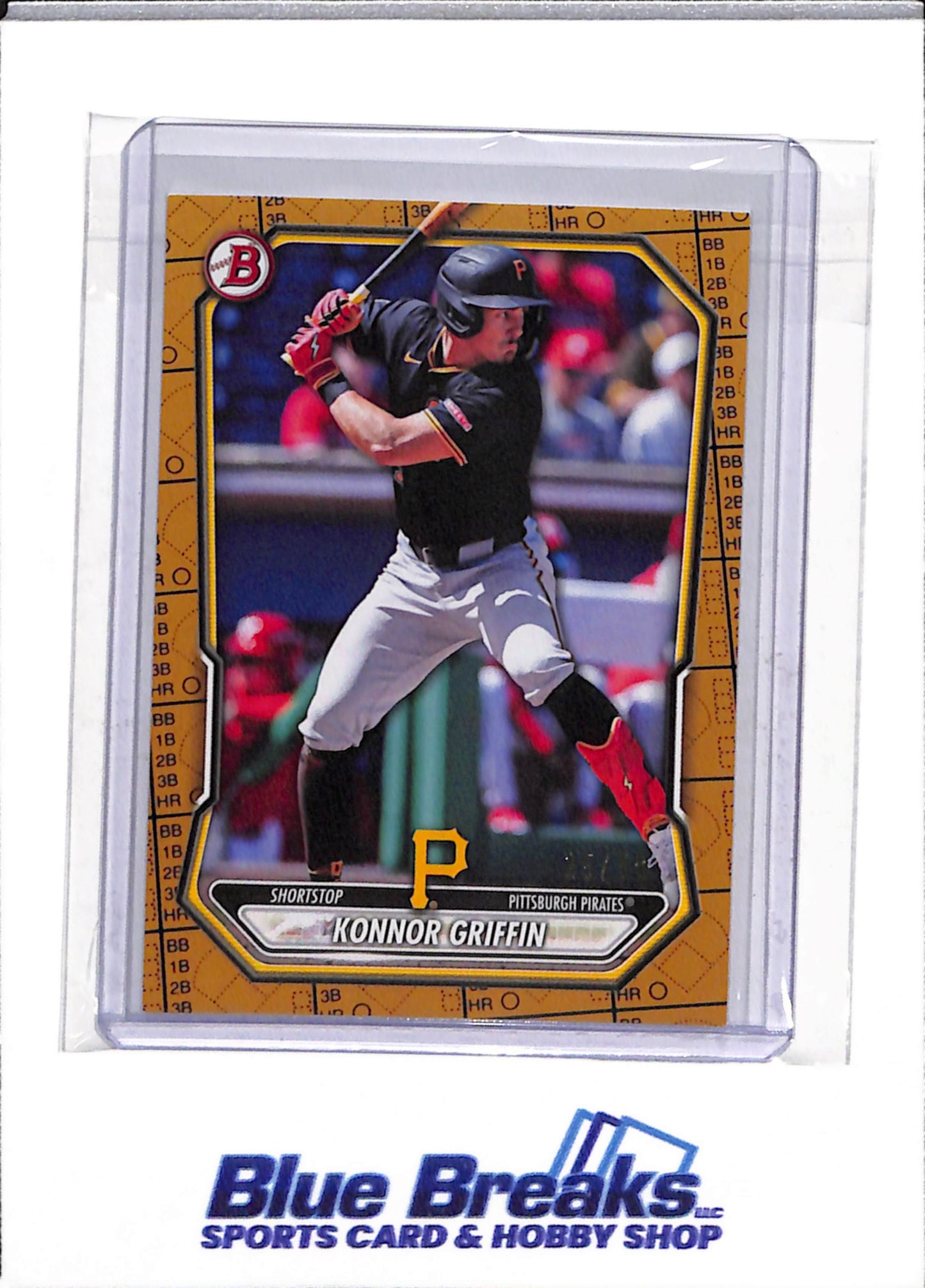2026 Topps - Bowman - Scorecard Border - Konnor Griffin - 25/50 - #BP-92 - Baseball - Pirates - drop