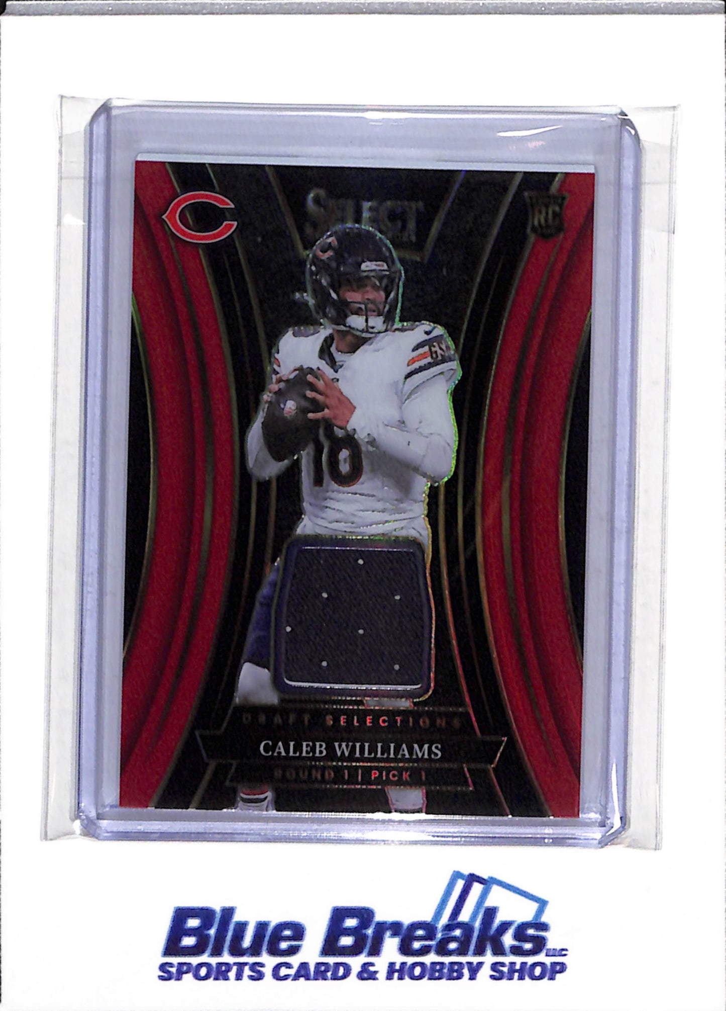 2024 Panini - Select - Draft Selections - Rookie Card Relic - Caleb Williams - #DSM-CWS - Football - Bears - drop