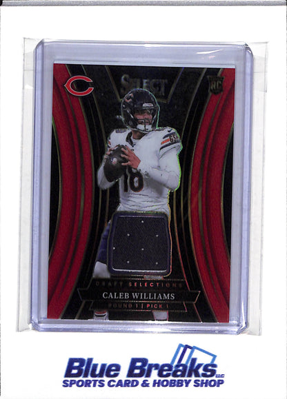 2024 Panini - Select - Draft Selections - Rookie Card Relic - Caleb Williams - #DSM-CWS - Football - Bears - drop