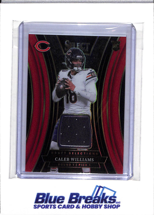 2024 Panini - Select - Draft Selections - Rookie Card Relic - Caleb Williams - #DSM-CWS - Football - Bears - drop