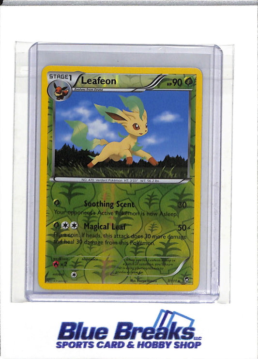 2014 Pokemon - Furious Fists - Leaf Holo - Leafeon - #7/111 - drop
