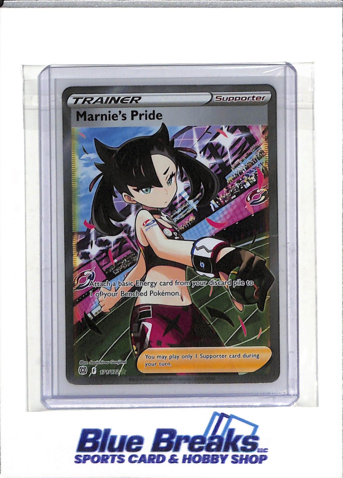 2022 Pokemon - Brilliant Stars Trainer Gallery - Special Illustration Foil - Marnie's Pride - #171/172 - drop