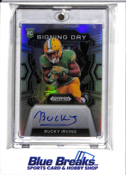 2024 Panini - Prizm - Rookie Card - Signing Day - Auto Foil - Bucky Irving - #SD-BIG - Football - Buccaneers - drop
