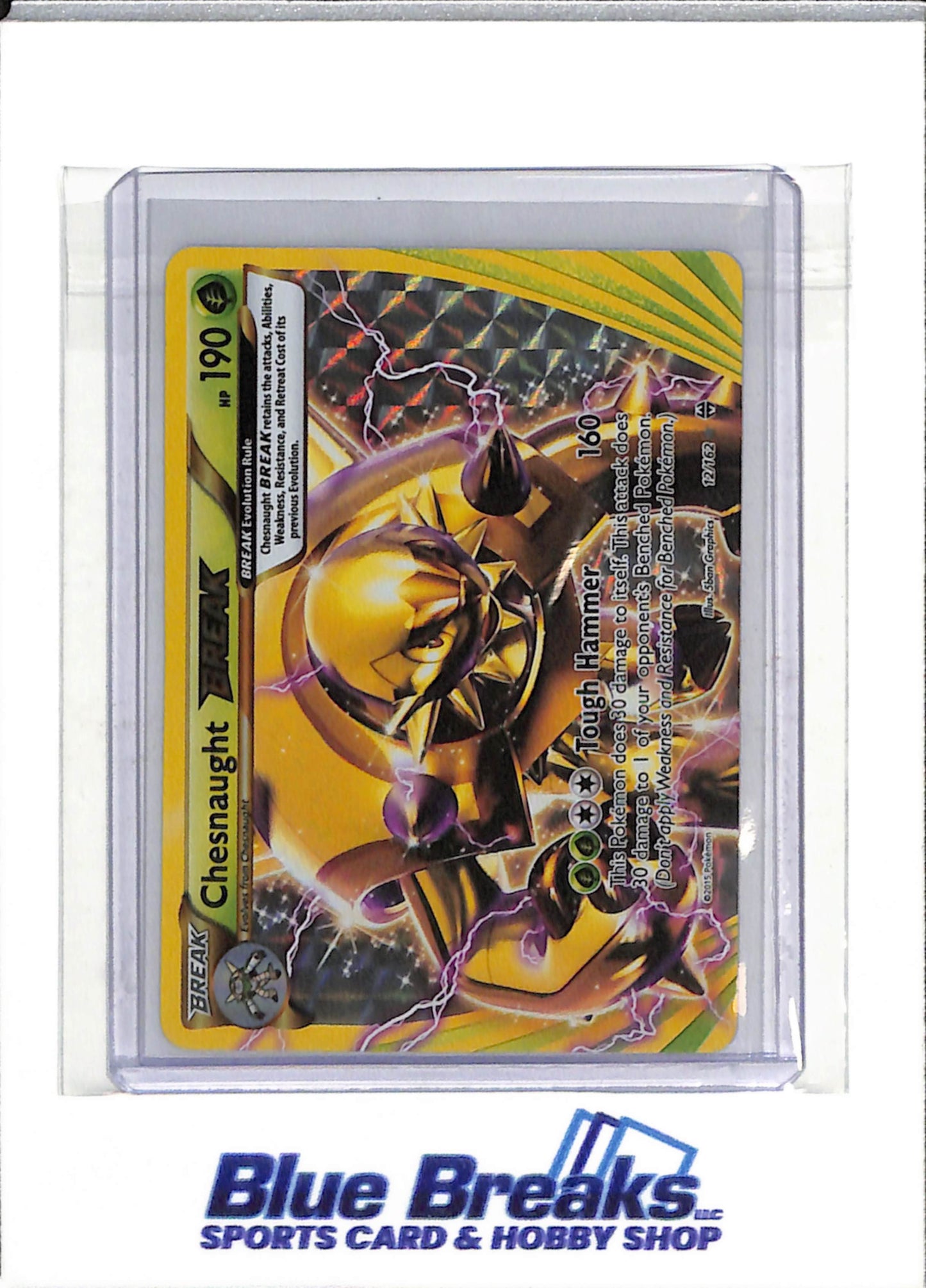 2015 Pokemon - BREAKthrough - Special Illustration Foil - Chesnaught Break - #12/162 - drop